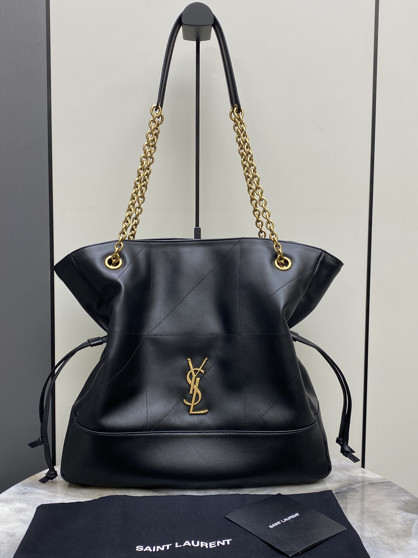 Saint Laurent Black Lambskin Large Jamie Bag 809824