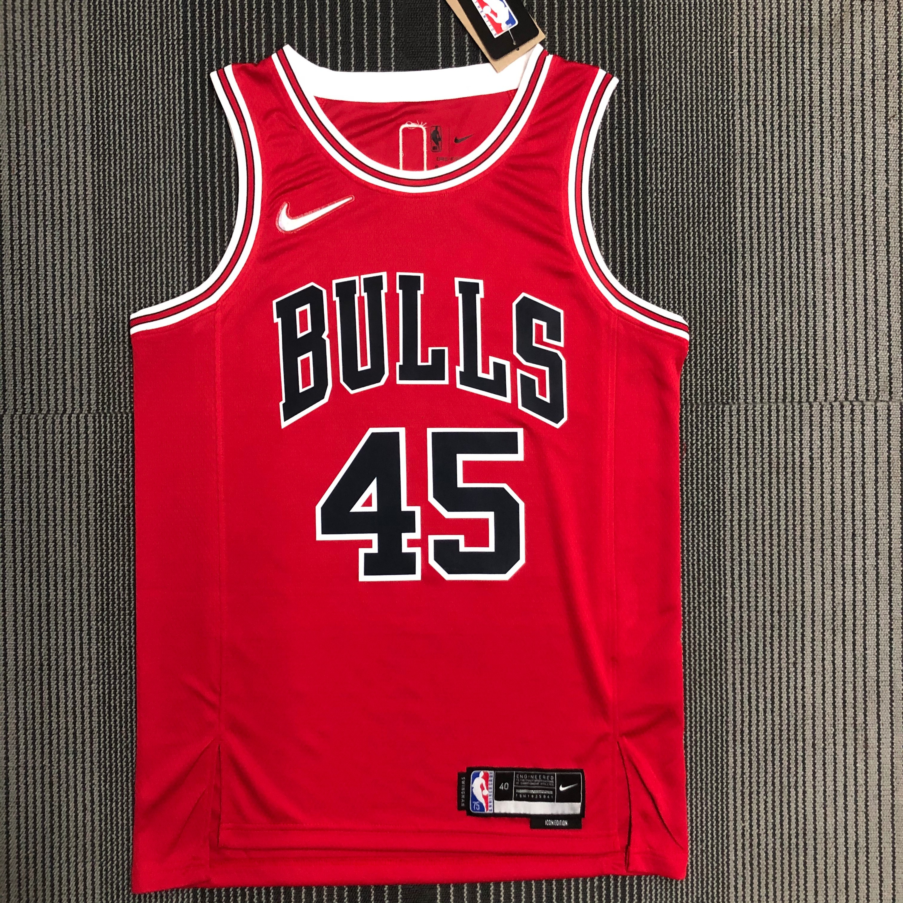75th Anniversary Chicago Bulls Red Edition No.45 Jordan