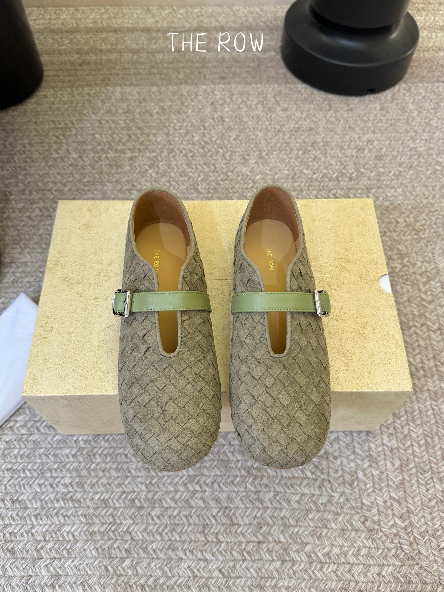 The Row Suede Ballet Flat