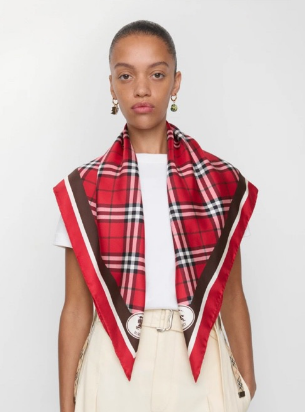 Burberry Check Silk Square 90cm