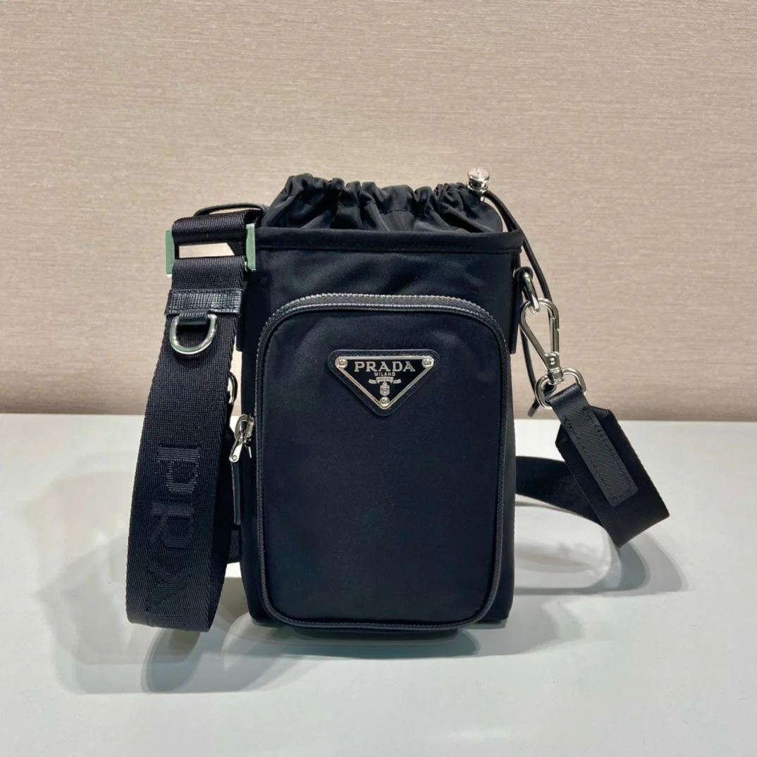 Prada PHONE BAG 18 IN BLACK RE-NYLON