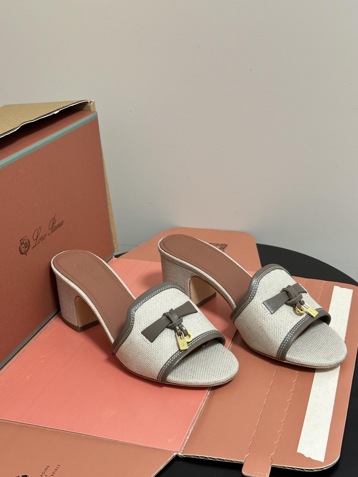 Loro Piana Women's Suede Heeled Slides