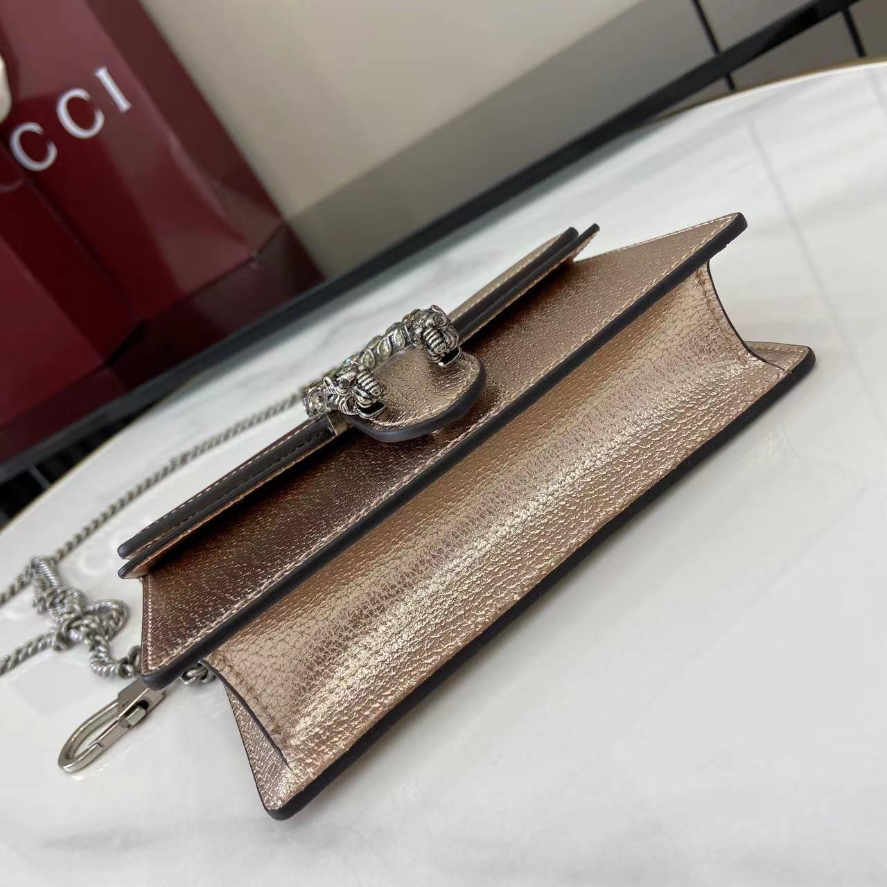 GUCCI rose gold crossbody bag