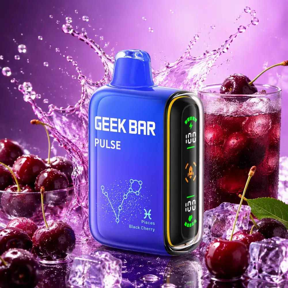 Geek Bar Pulse 15K Disposable Vape - Black Cherry