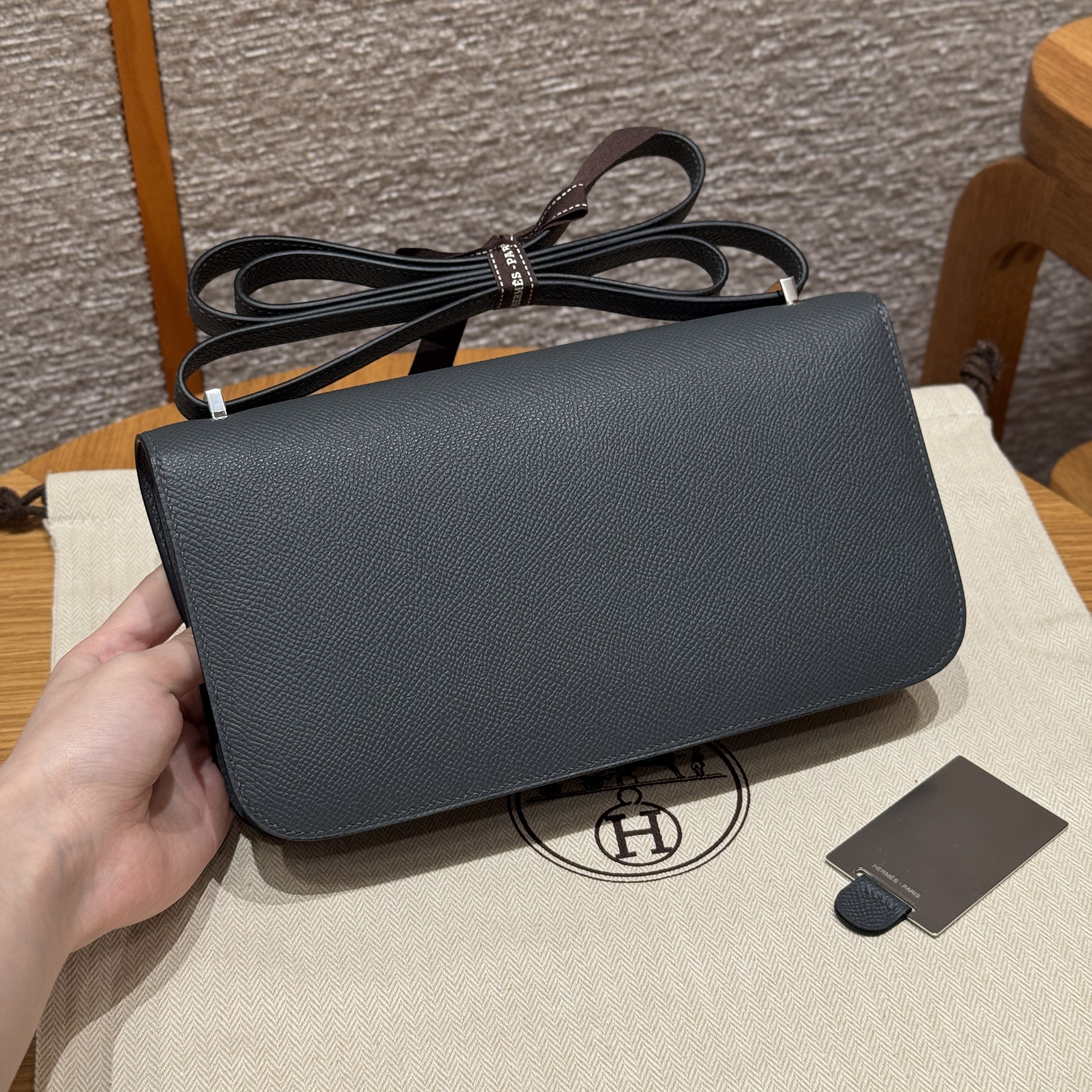 Hermes Gris Misty Epsom Constance Elan