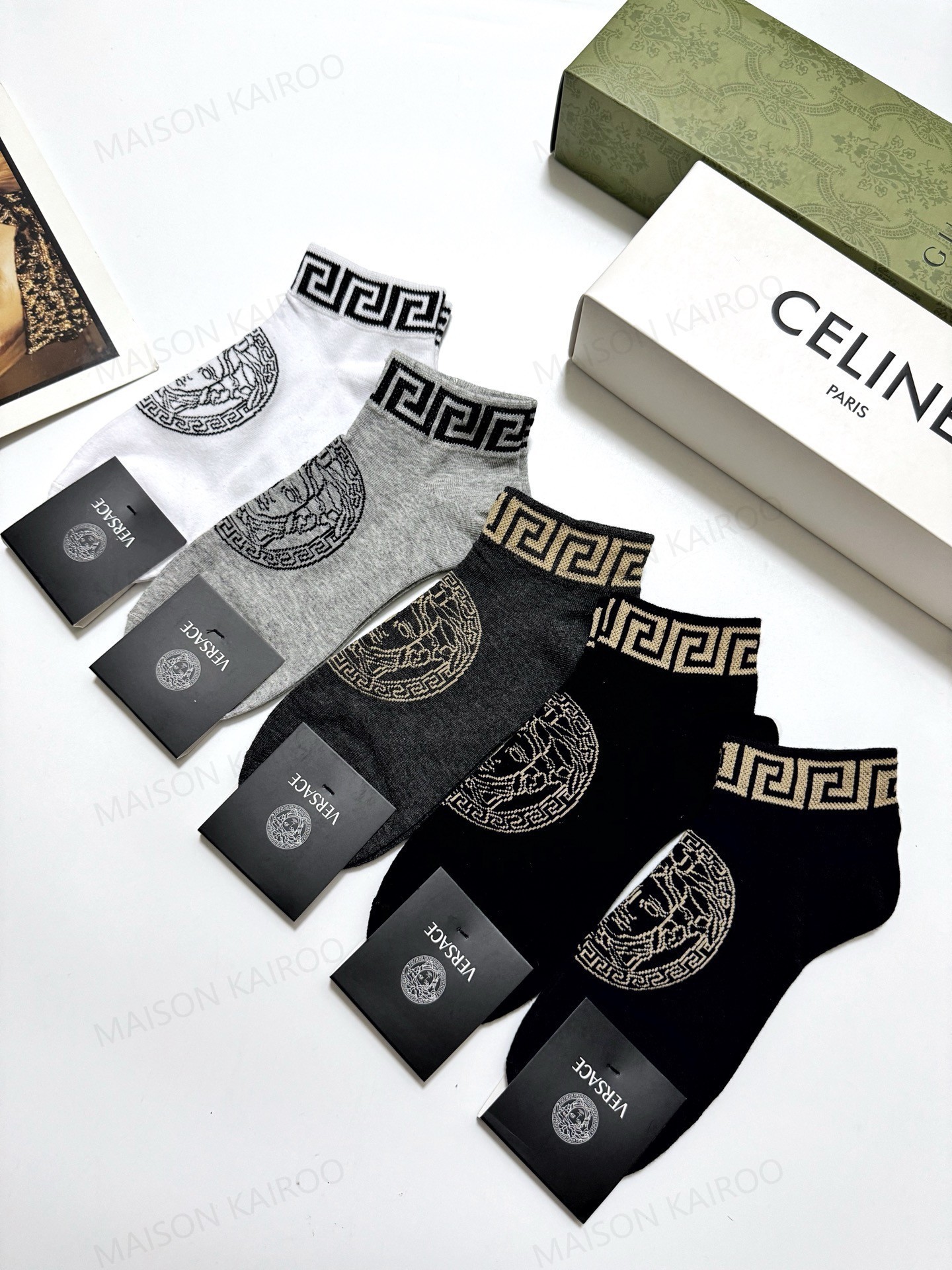 Versace Socks 5-Pack - KAIROO