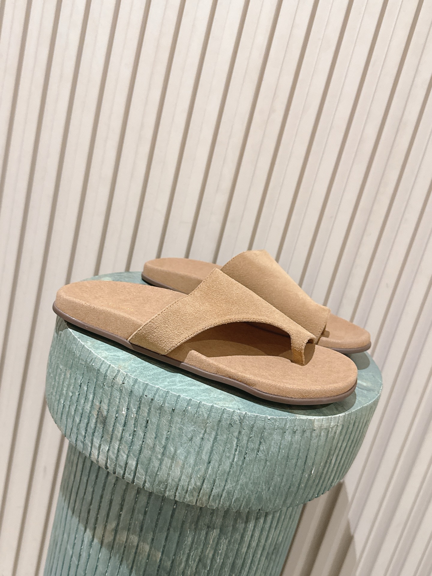 The Row Suede Beach Flip-Flop
