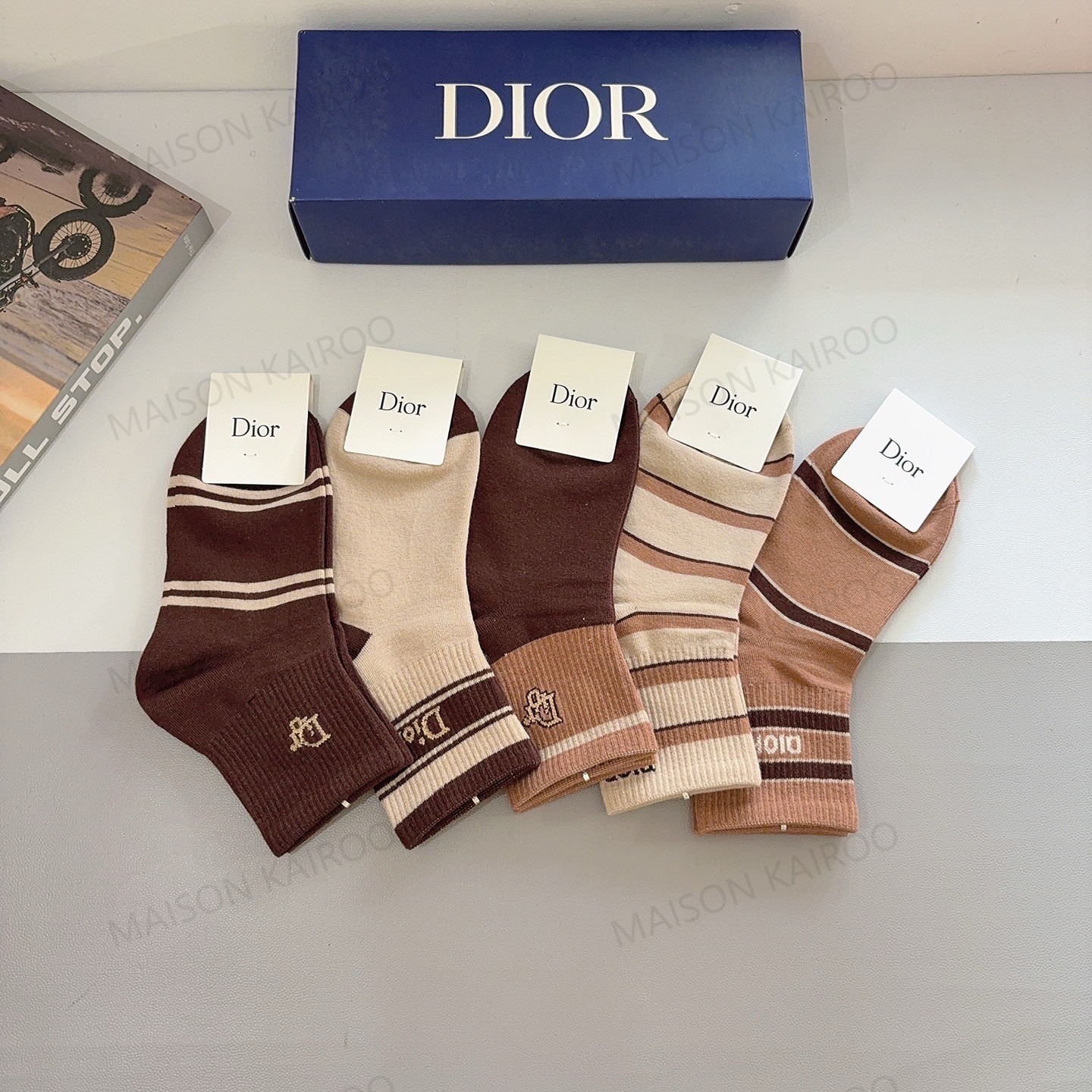 Dior Socks 5-Pack - KAIROO