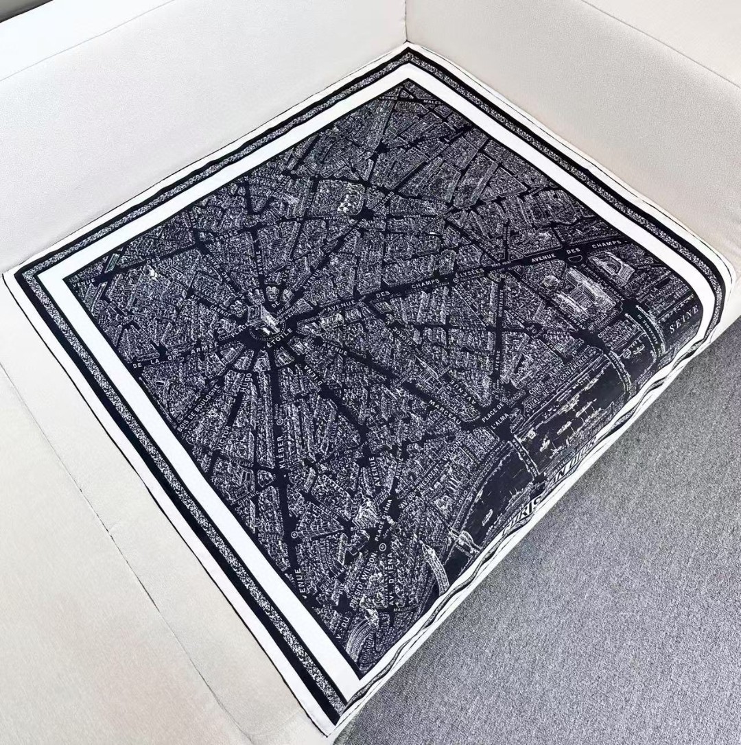 Dior Plan de Paris Silk Square 90