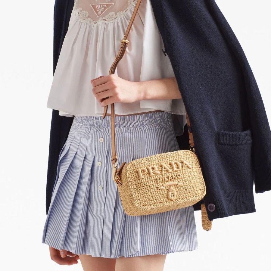Prada Crochet Camera Bag