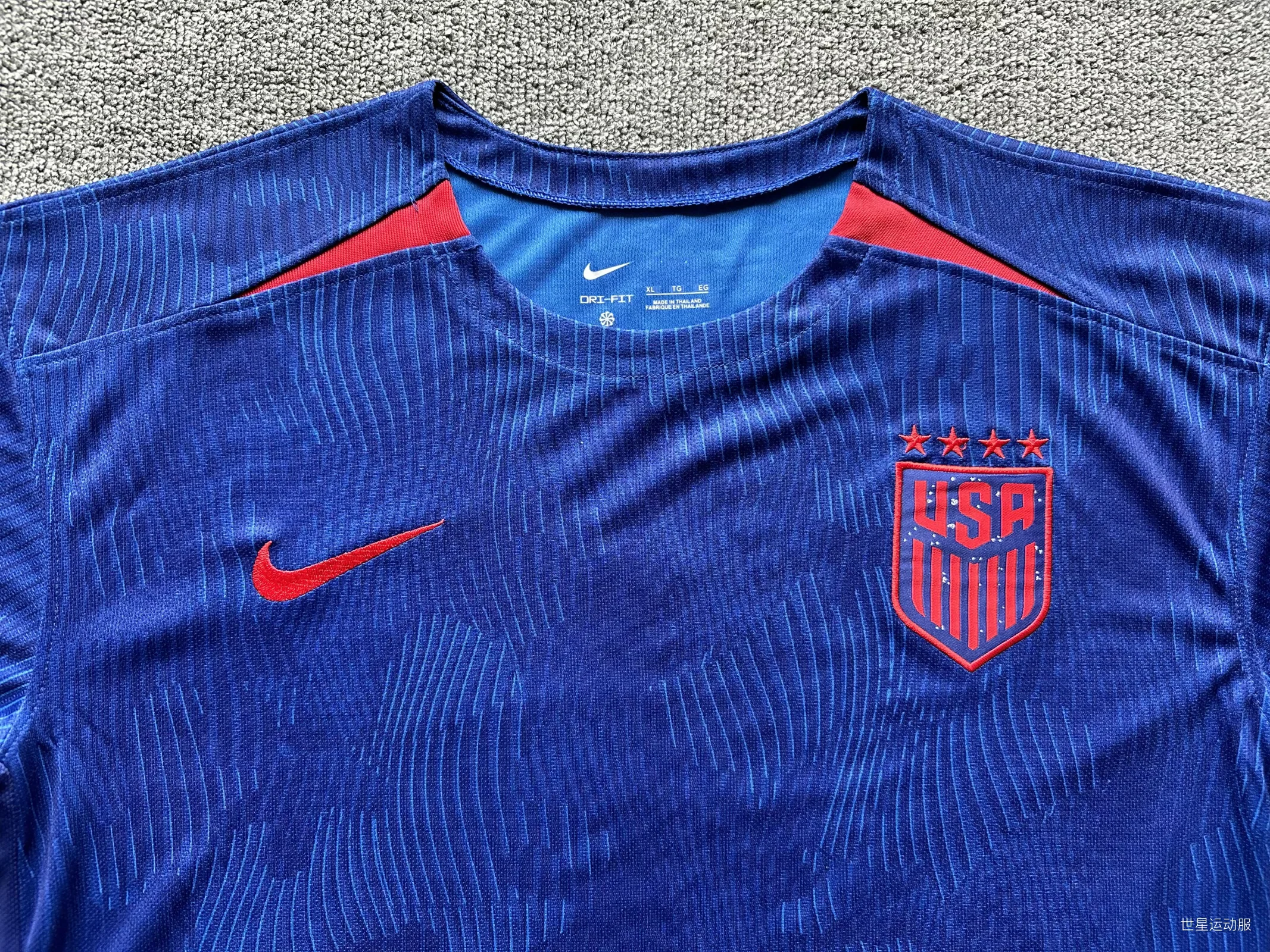 2023 America Away Blue Football Shirt 1:1 Thai Quality