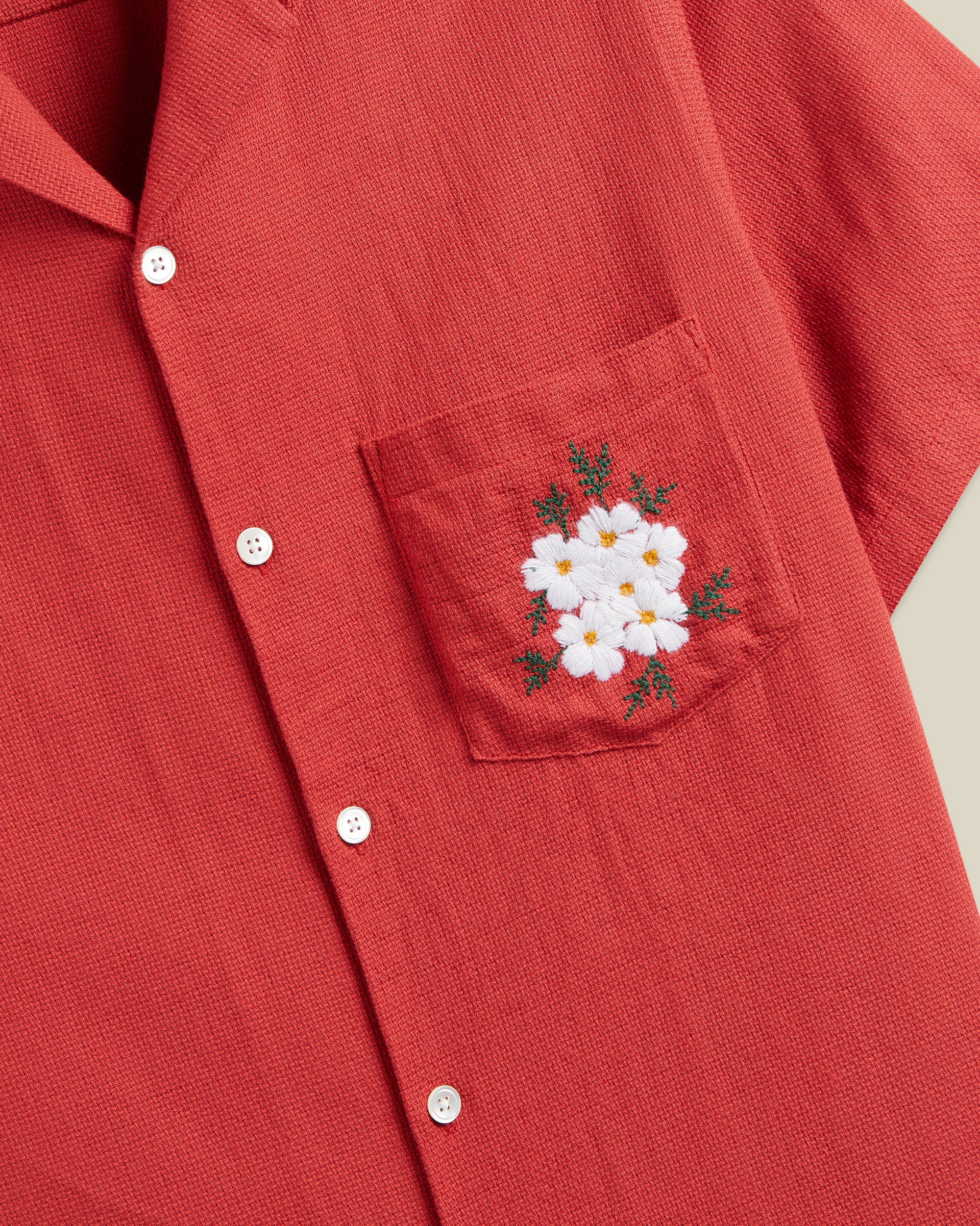 EMBROIDERY PIQUET - CLAY