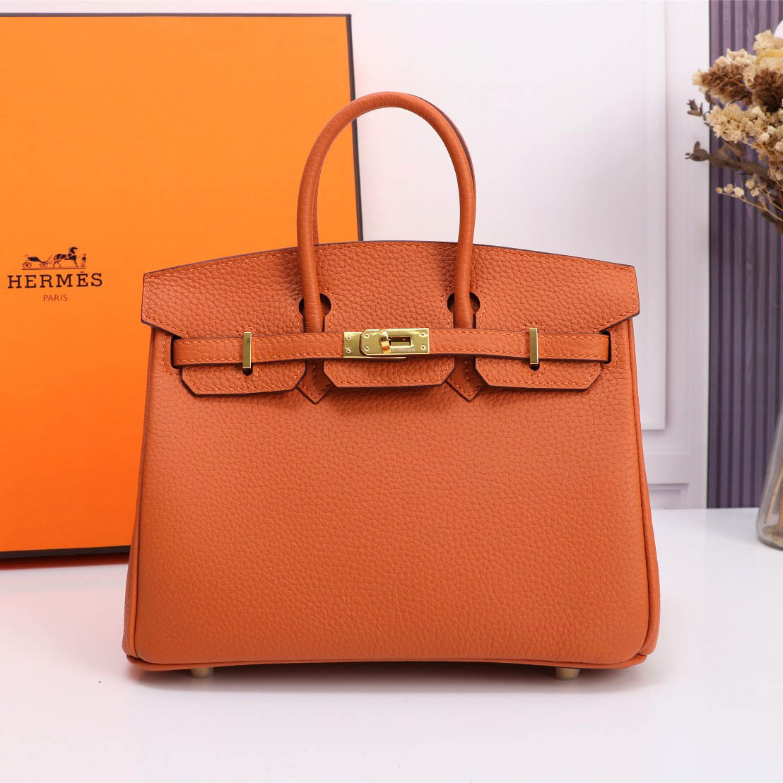 Hermes Birkin Tote Bag Handbag Shoulder Bag 10A Top Quality-Red