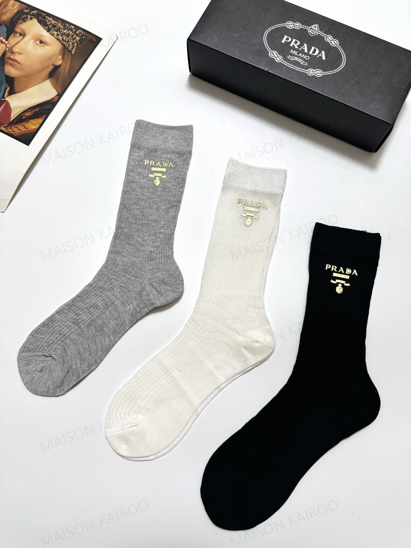 Prada Socks 3-Pack - KAIROO