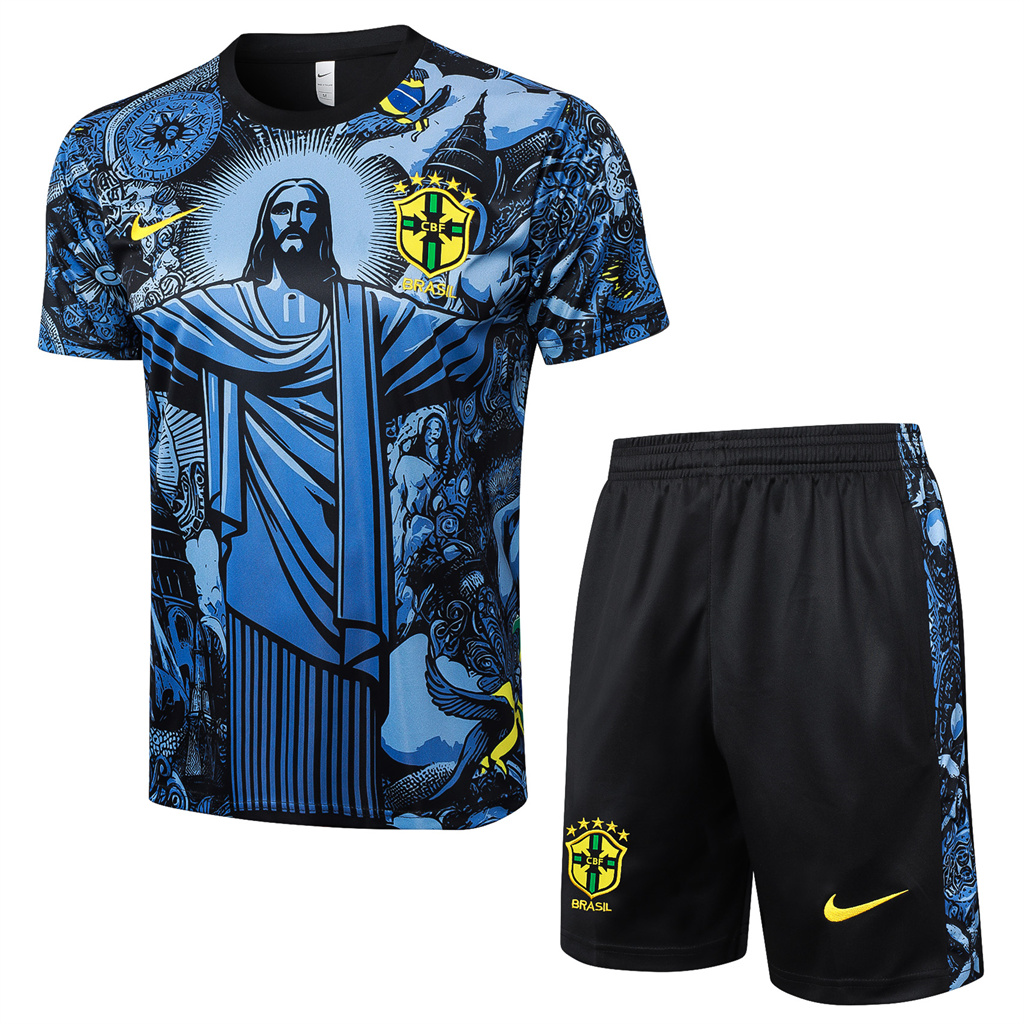 Brazil Training Short sleeve Suit 24/25 | Soc Jersey - Premium Football Jersey