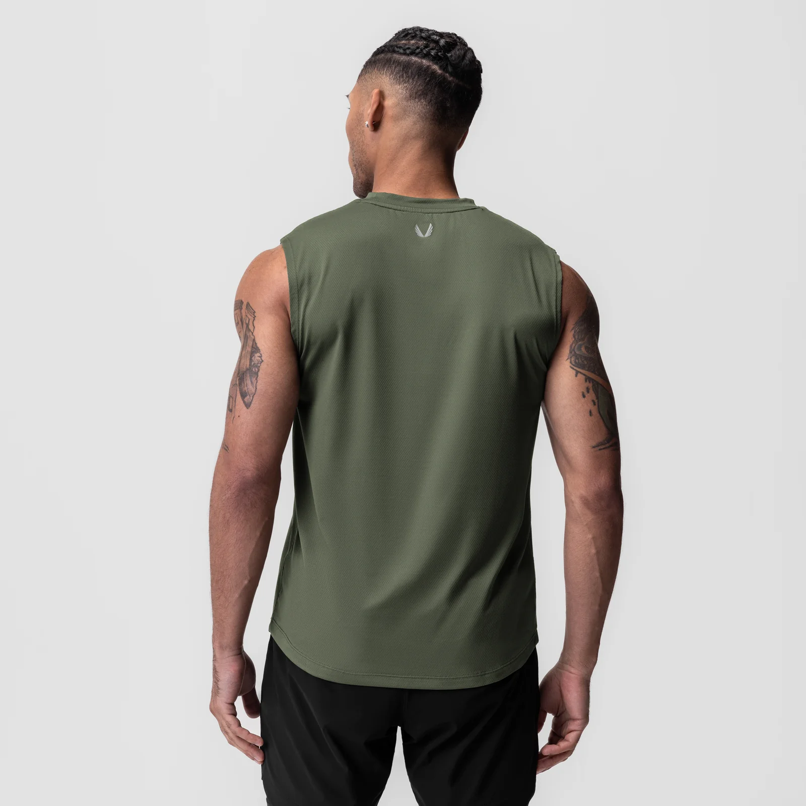 0757. AeroSilver Cutoff Tank - Olive