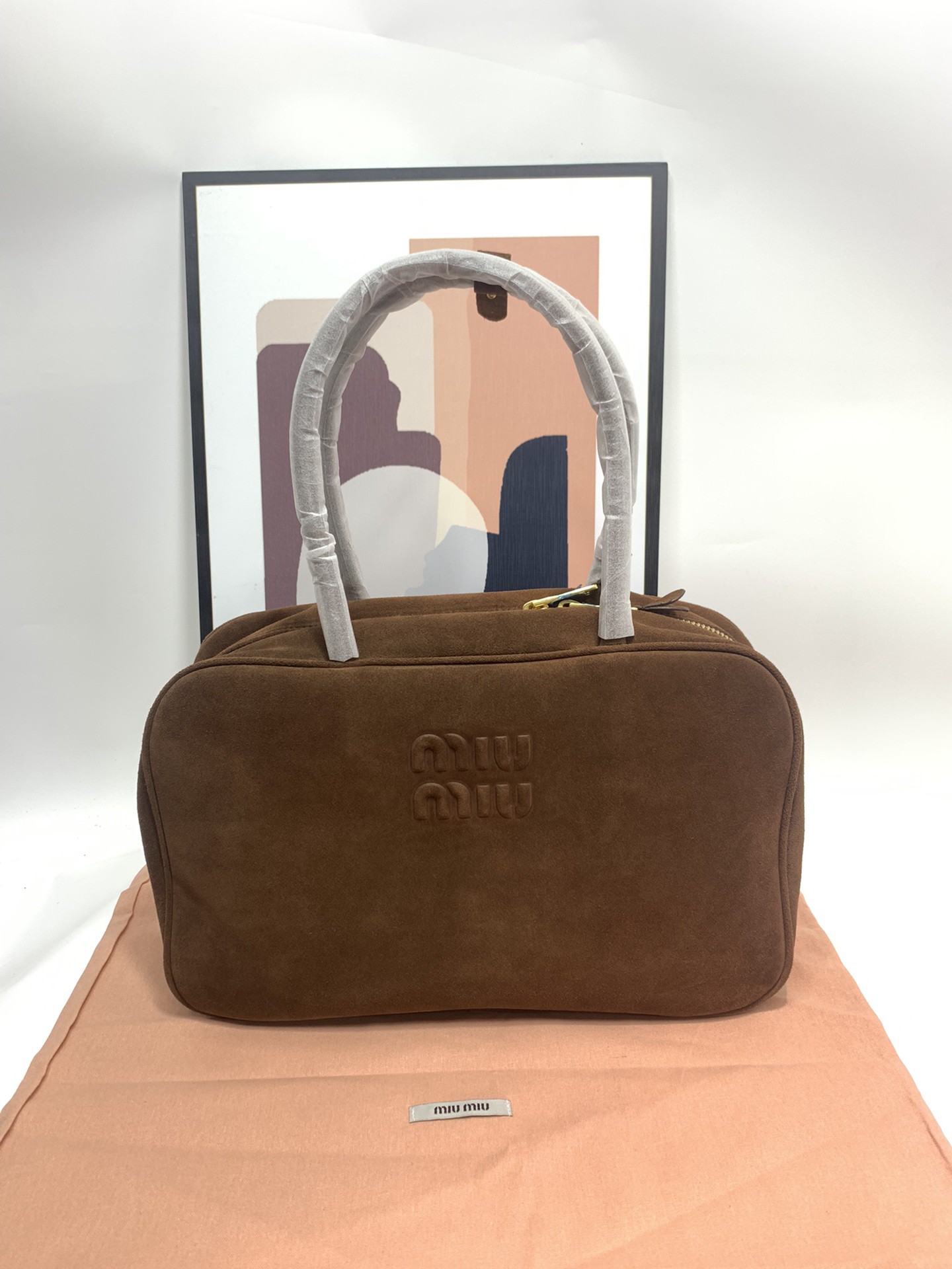 Miumiu Beau bag in suede leather