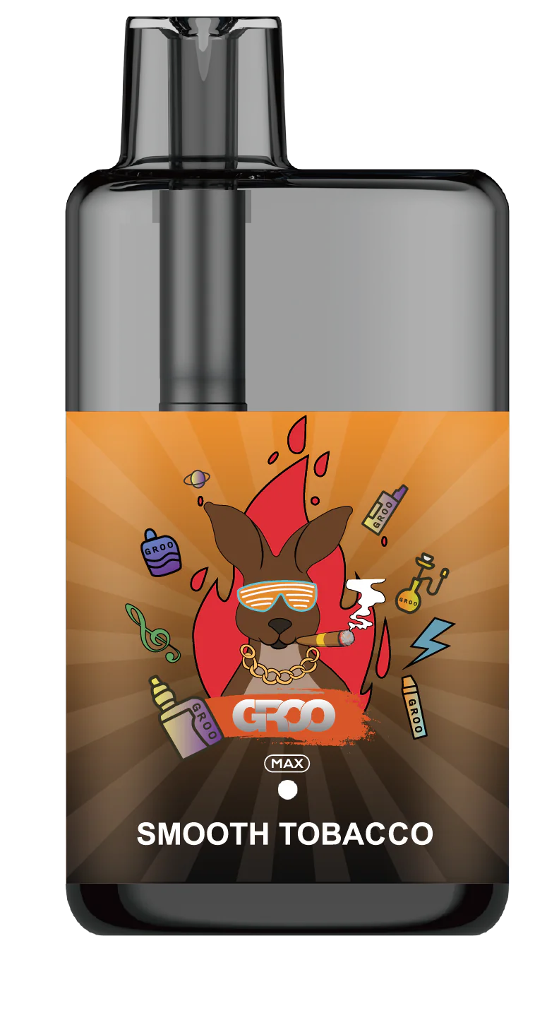 GROO MAX 10K Rechargeable Disposable Vape – Smooth Tobacco - Vaba Vape-Shop