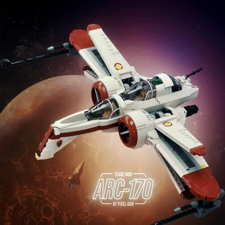 1145Pcs MOC 206151 ARC 170 Starfighter