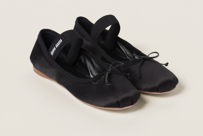 Miu Miu Satin Ballet Flat