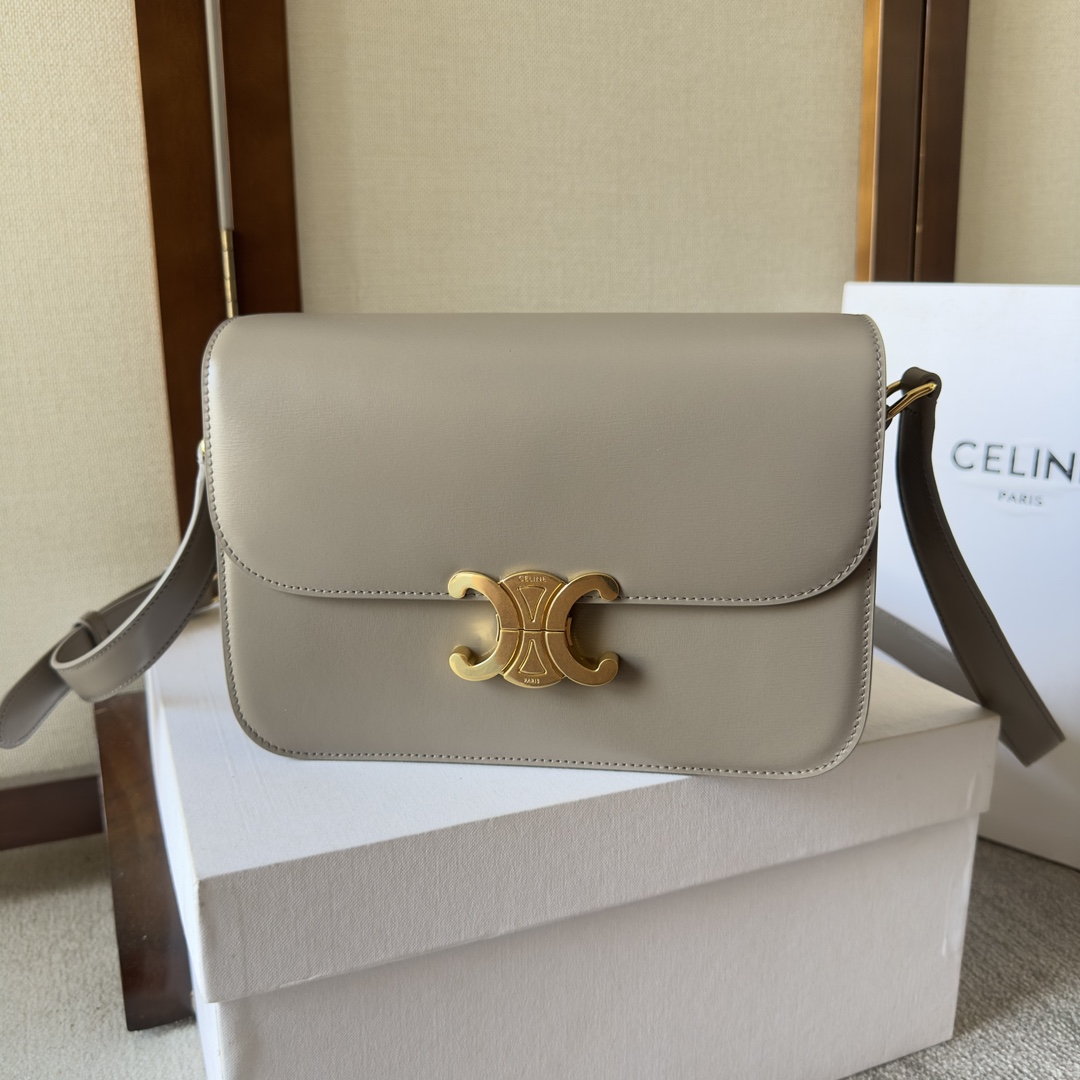 Celine Grey Classique Triomphe Bag