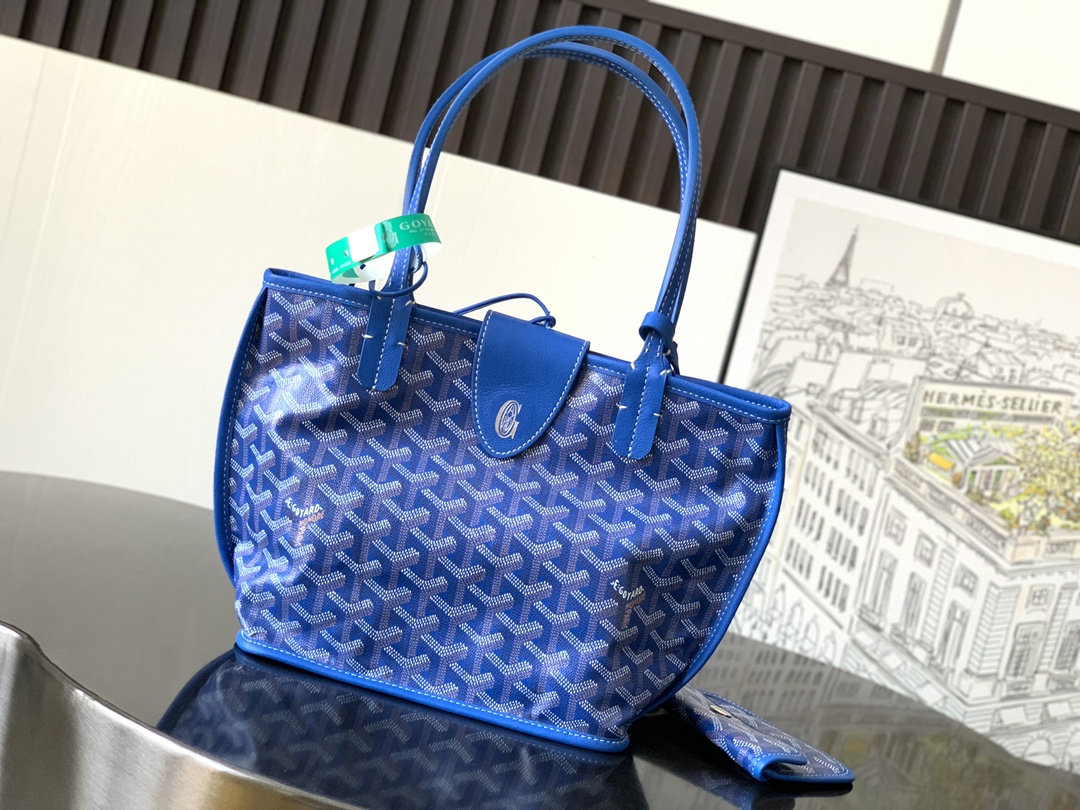 Goyard Anjou Mini Reversible Bag in Sky blue