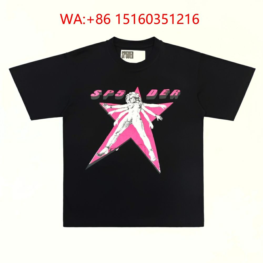 1:1 SP5DER WORLDWIDE T-shirt 01 Collection for men, Streetwear tee