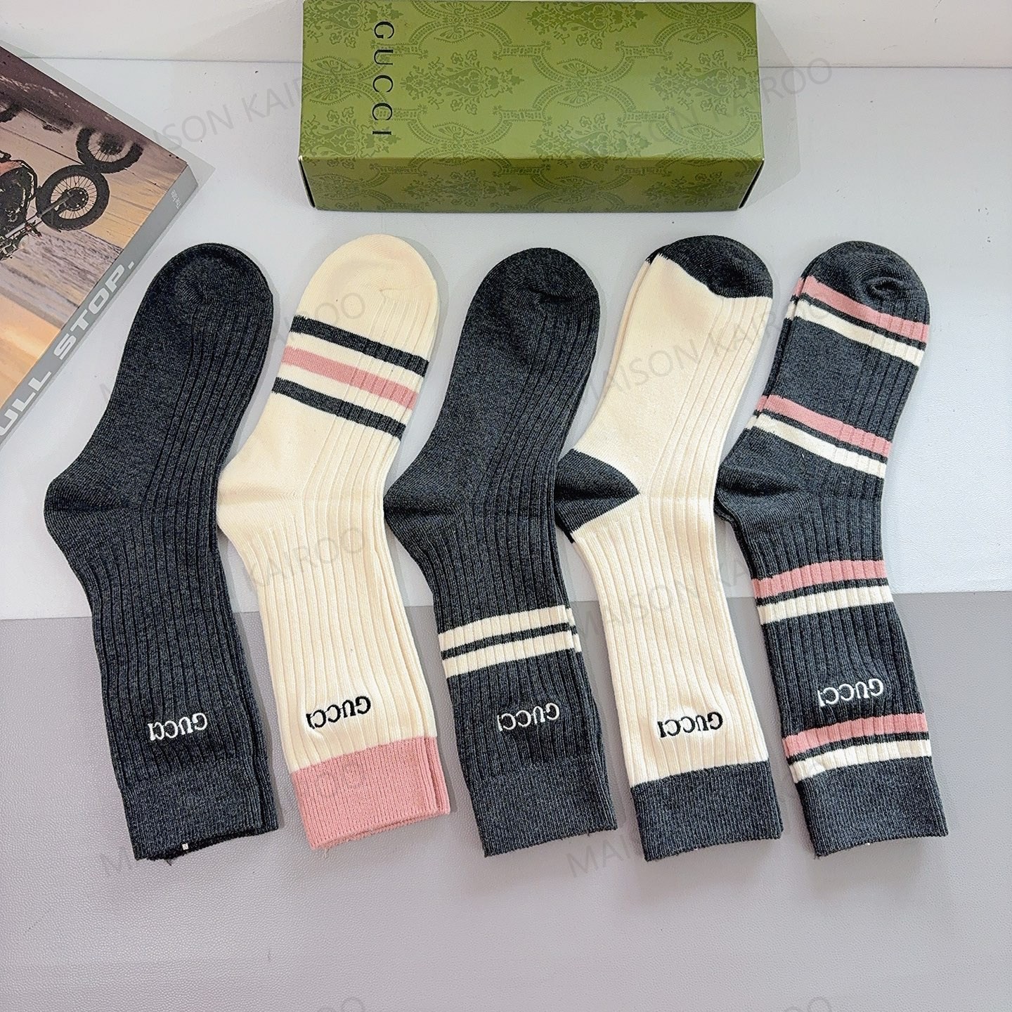 Gucci Socks 5-Pack - KAIROO