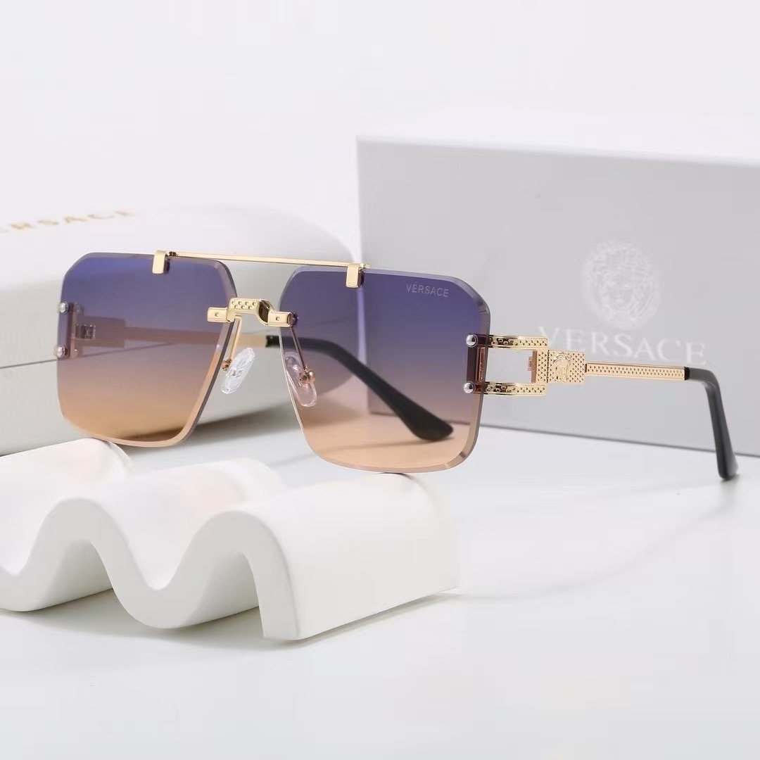 Versace Medusa Gradient Rimless Sunglasses Top quality - KAIROO