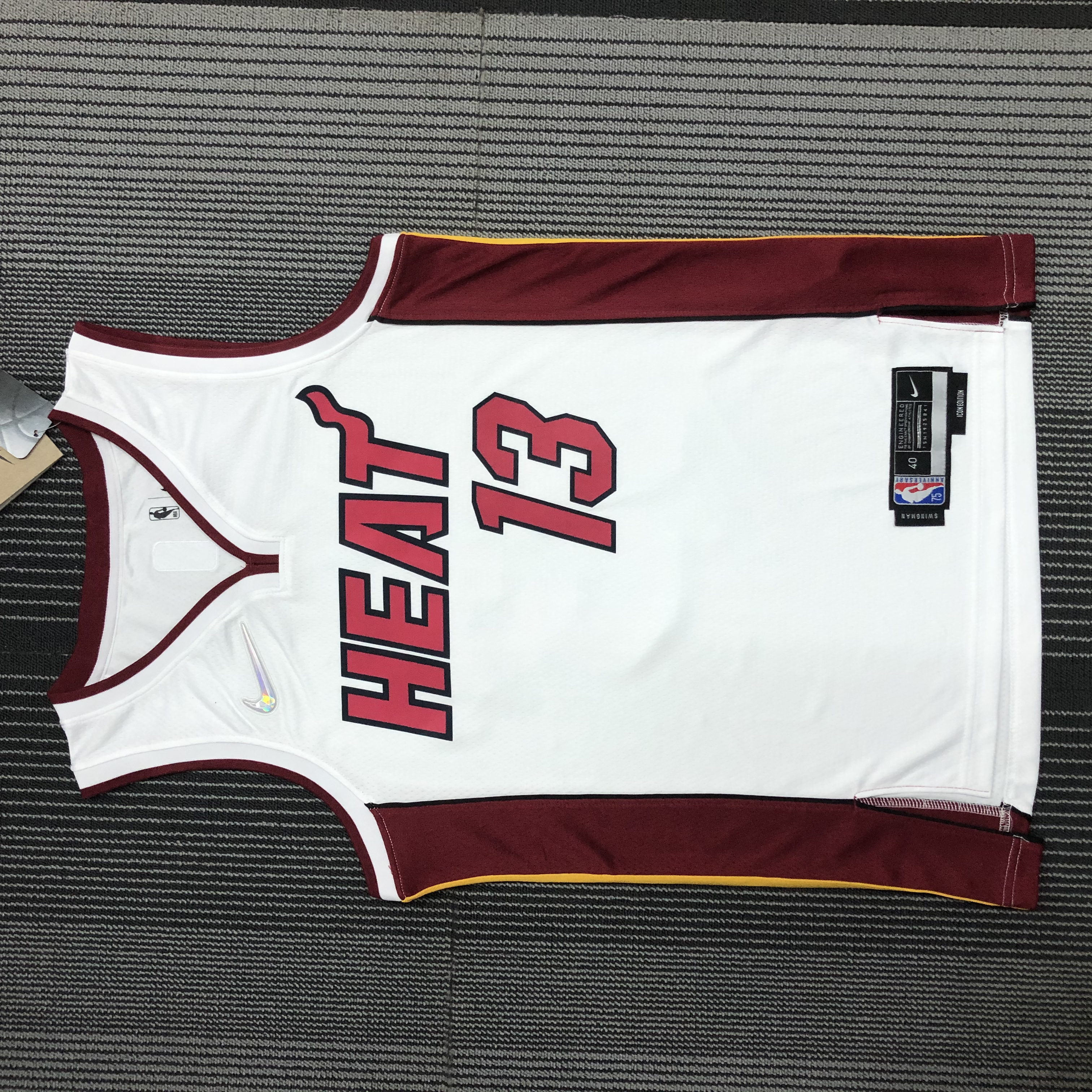 75TH anniversary  Miami Heat White  No.13 Adebayo