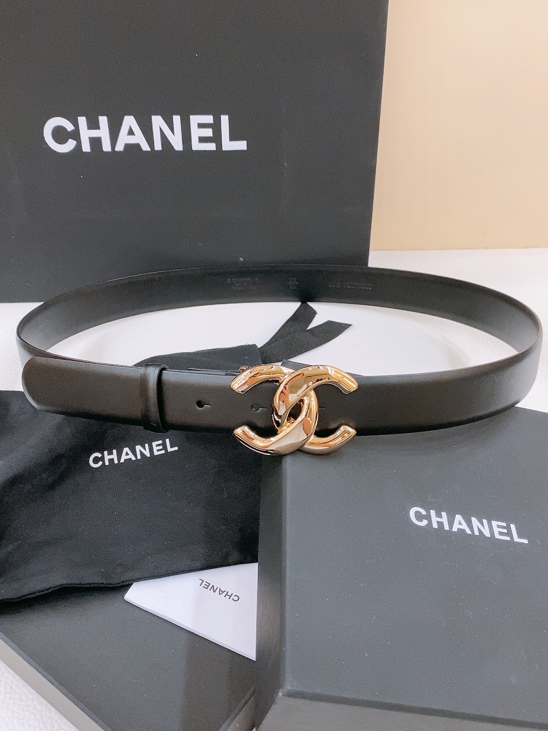 Chanel Luxury Leather Belt 3cm