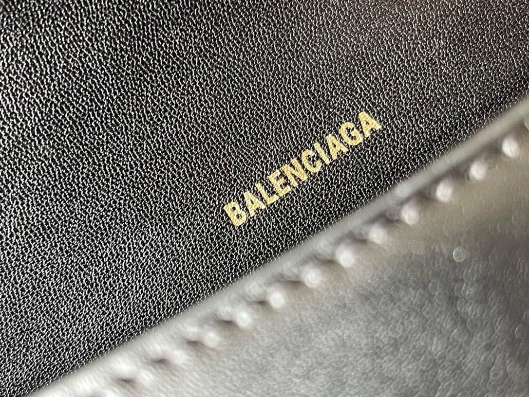 Balenciaga Hourglass Handbag Small in Black