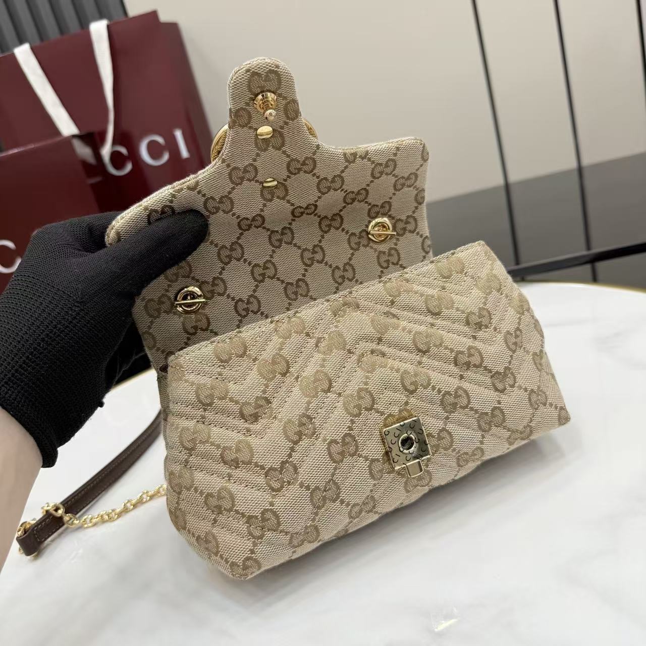 GUCCI GG Marmont mini shoulder bag