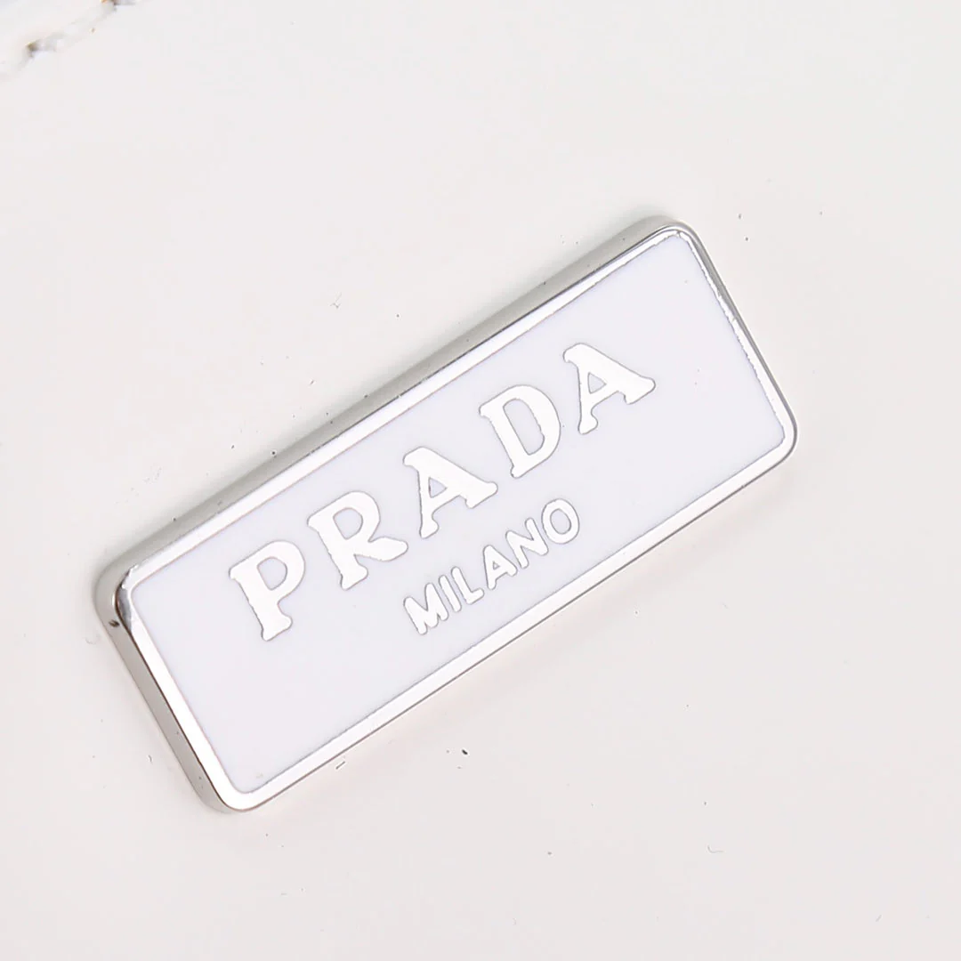 Prada 23 BAG IN BLACK CALFSKIN SILVER HARDWARE