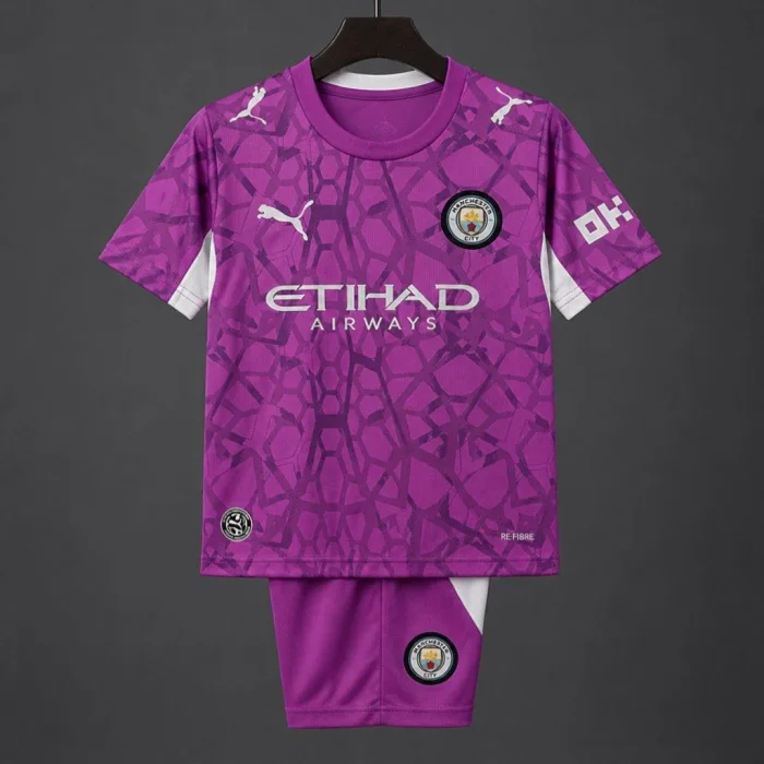 Kids Manchester City Goalkeeper Jersey Suit 26/27