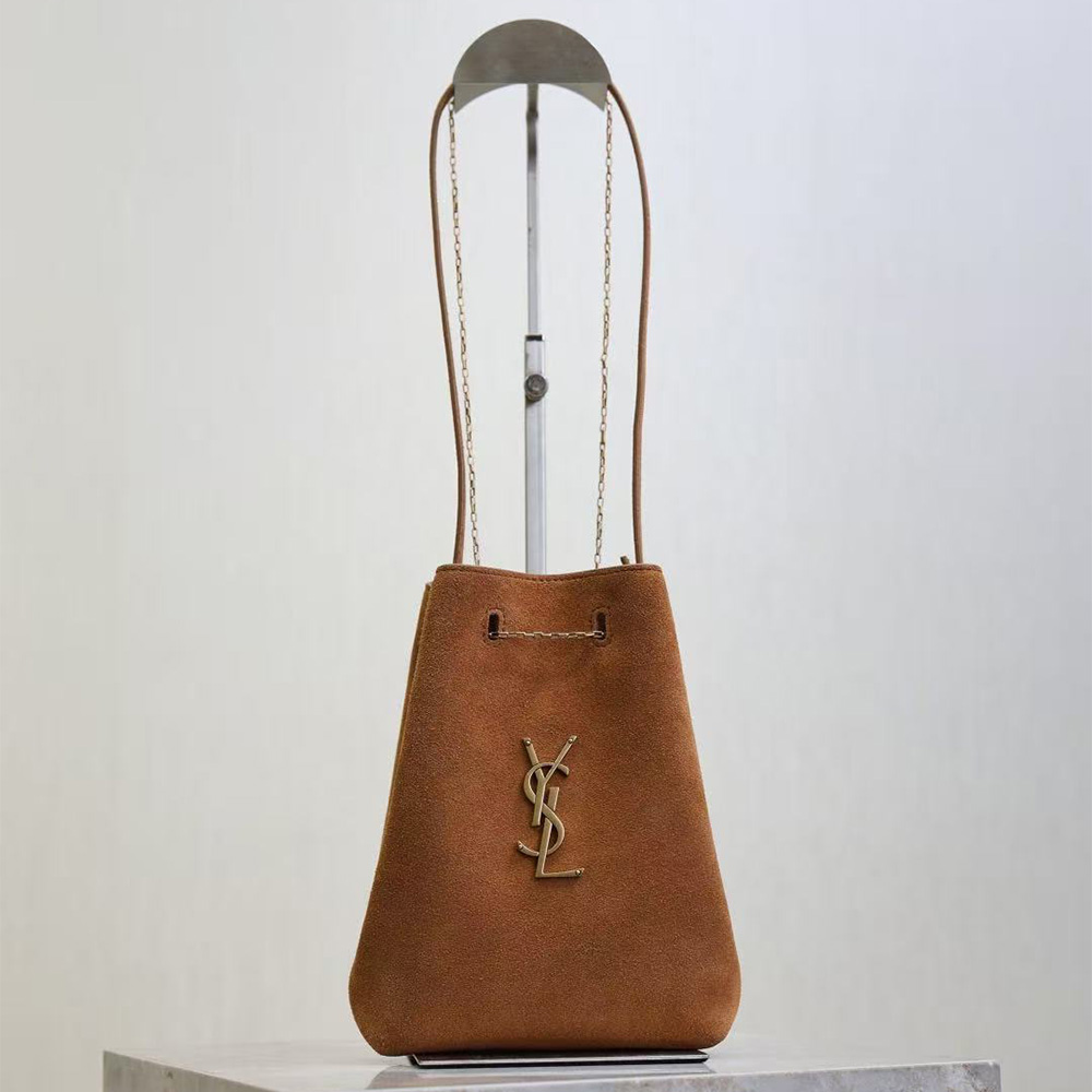 Saint Laurent POCHON Suede Handbag (Mirror Quality)