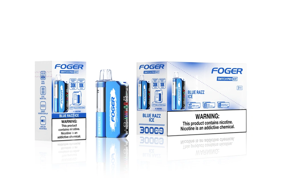 Foger Switch Pro 30000 Puffs Kit - Blue Razz Ice - Vaba Vape-Shop