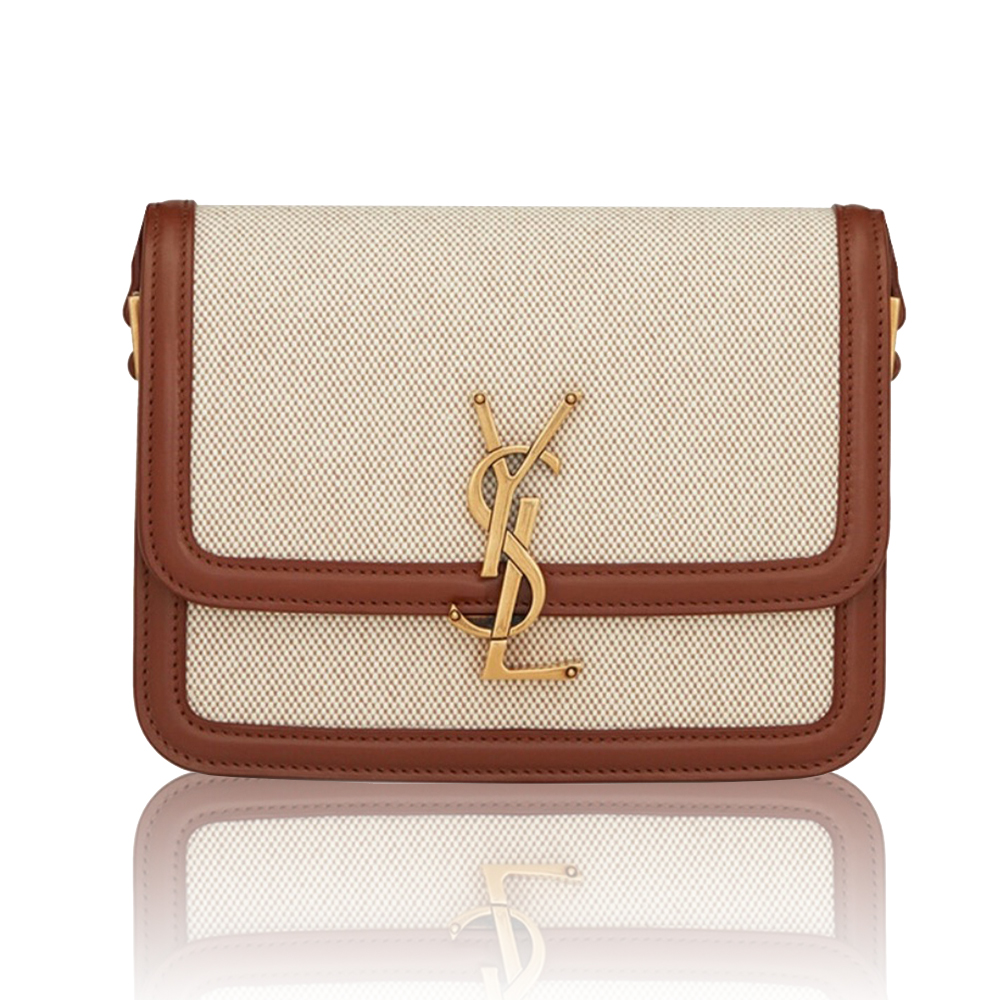 Saint Laurent YSL Solferino Canvas Bo* Bag