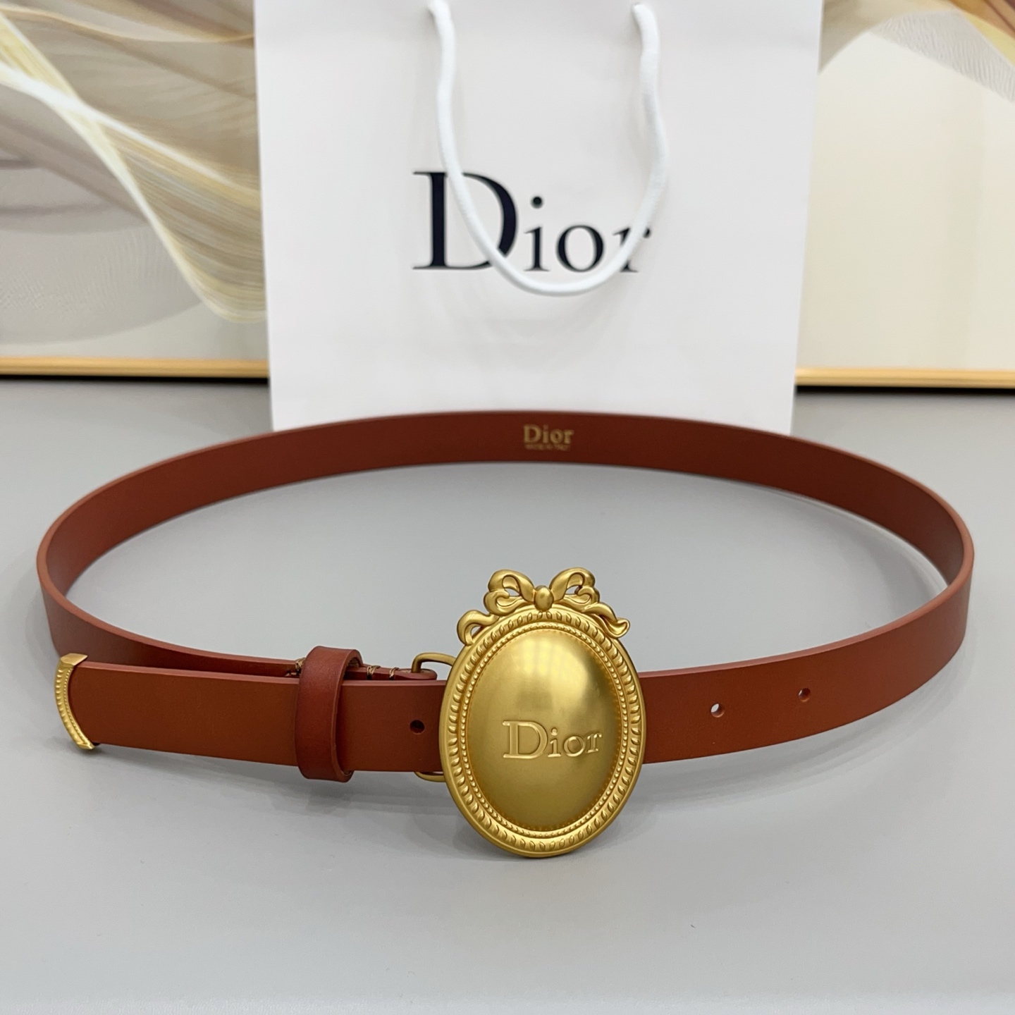 Dior 2026 New Leather Belt 2.5cm