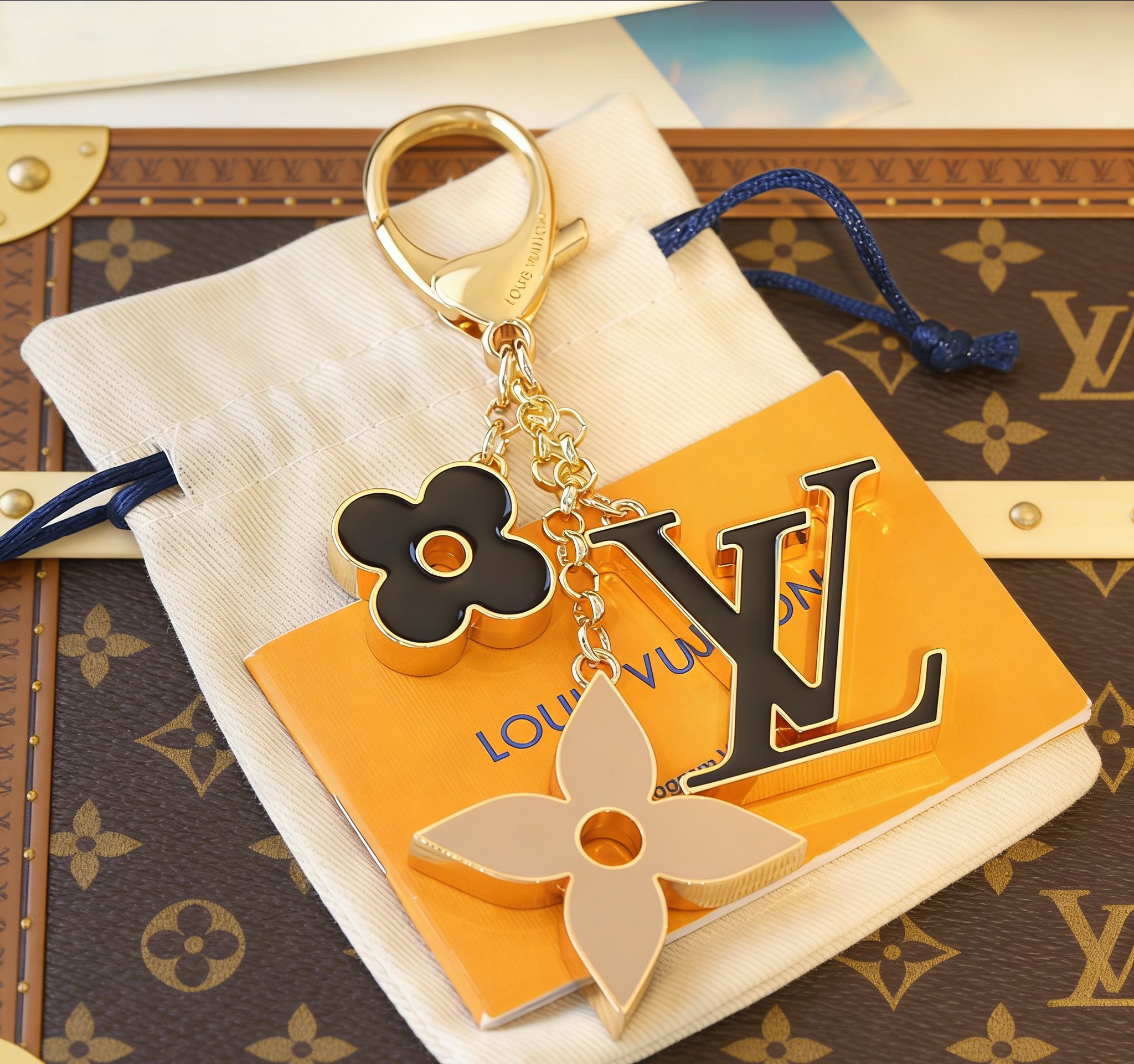 LV Fleur de Monogram Key chain