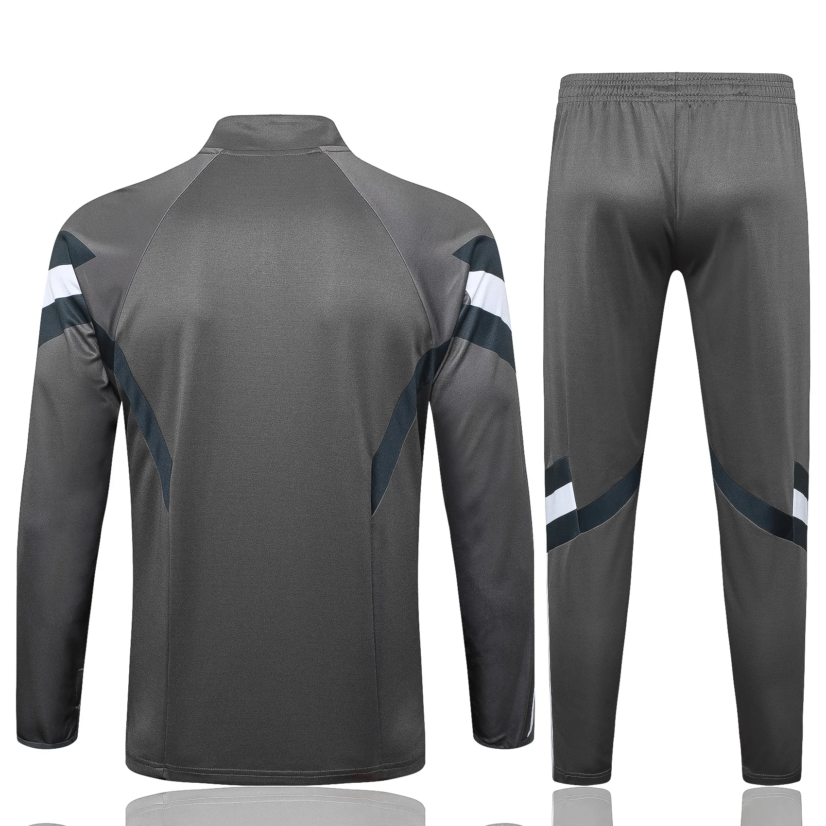 Adult / Kids Retro Real M@drid 24/25 half zipper training Suit  B971