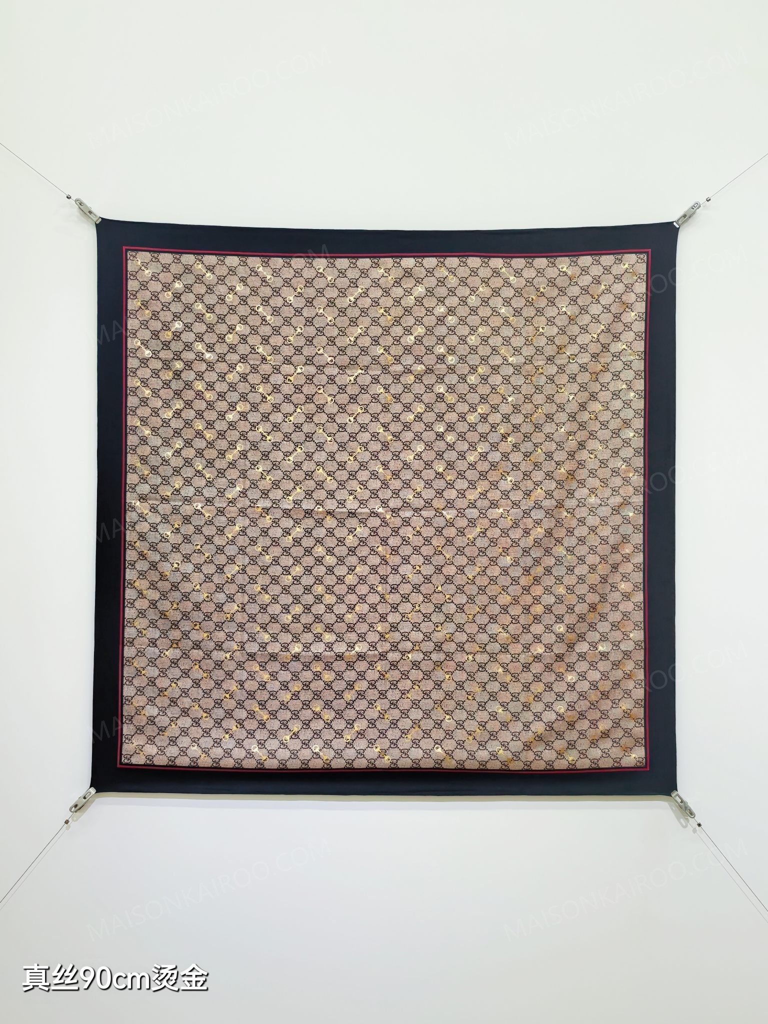 Gucci Hot Stamping GG Square Scarf - KAIROO
