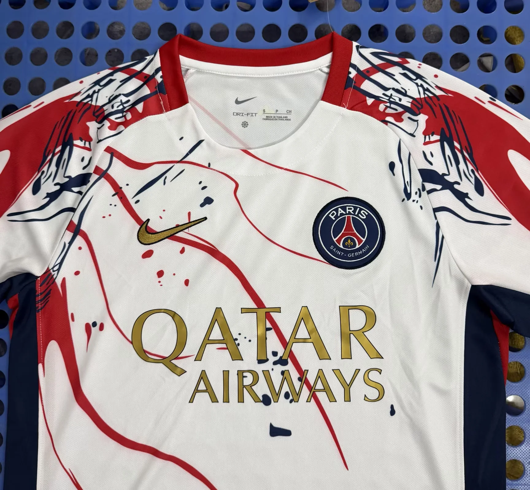 2025/2026 Paris Training Levver White Football Shirt 1:1 Thai Quality