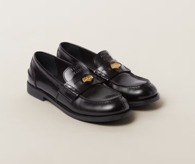 Miu Miu Leather Mocassins