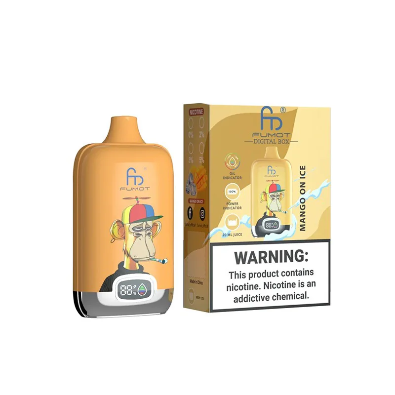 FUMOT Digital Box 12K Disposable Vape – Mango On Ice - Vaba Vape-Shop