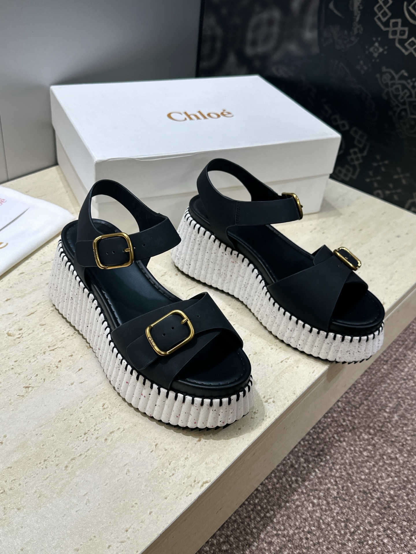 Chloe Nama Wedge Sandal
