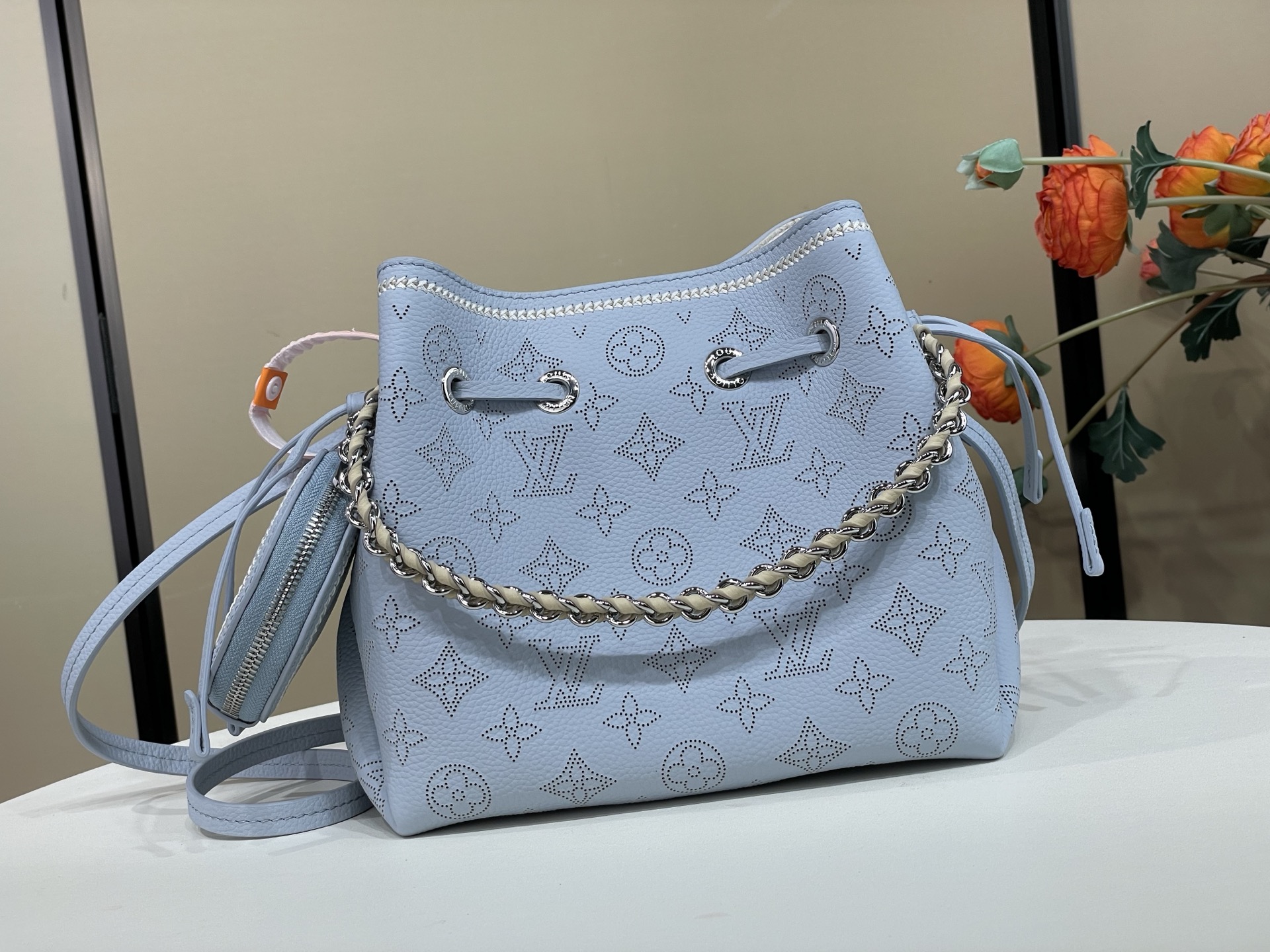 Louis Vuitton Bella Bucket Handbag Light Blue M57068 28885