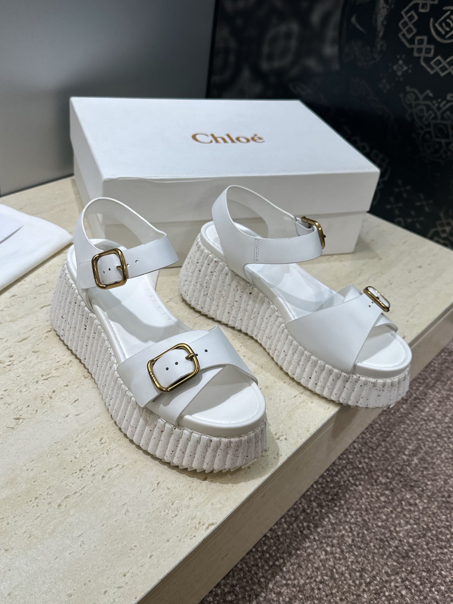 Chloe Nama Wedge Sandal
