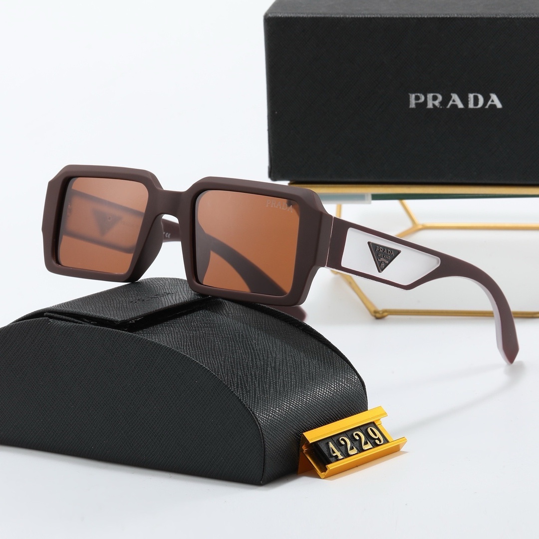 Prada Triangle Logo Thick Frame Sunglasses - KAIROO
