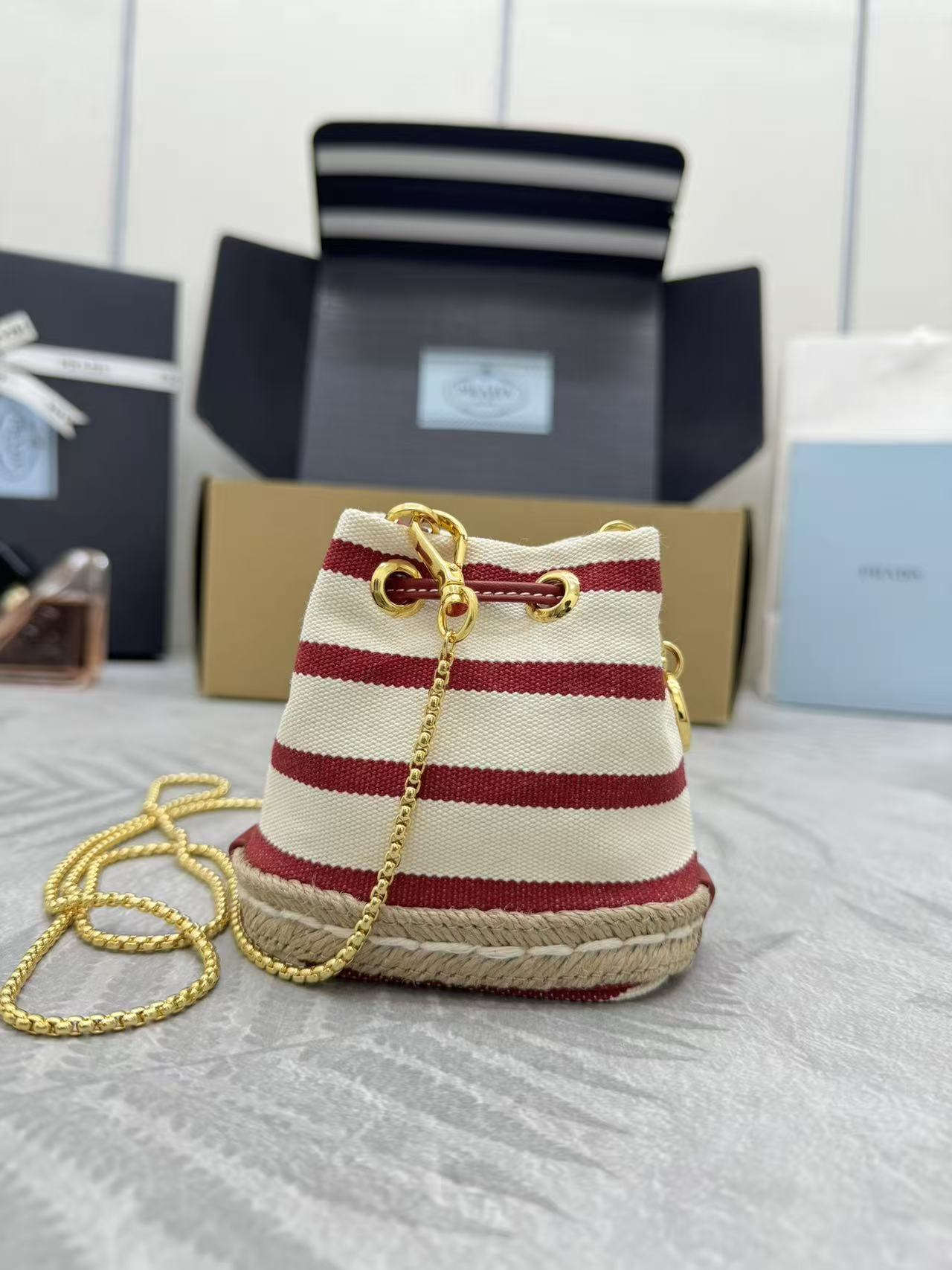 Prada mini bucket bag crossbody bag